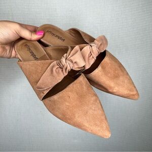 Jeffrey Campbell | Charlin Size 10‎ Brown Suede Bow Mules